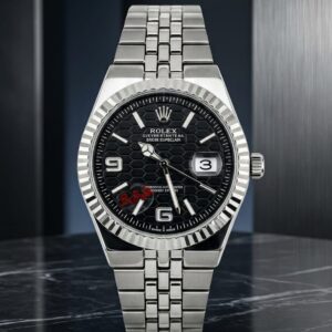 rolex watch 2026 silver with black dial new (rlx)